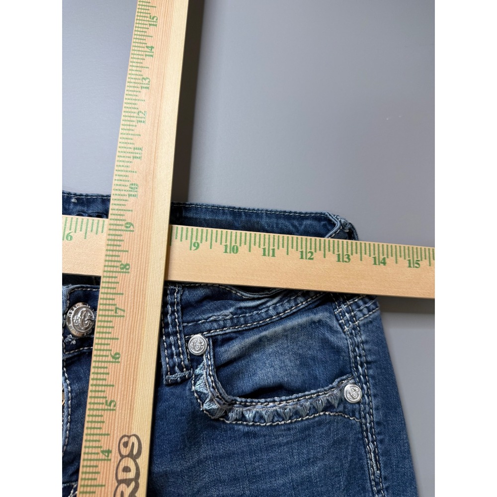 Grace in LA Womens Bootcut Jeans Size 28 Medium Wash Embroidered Western Denim - Picture 7 of 7